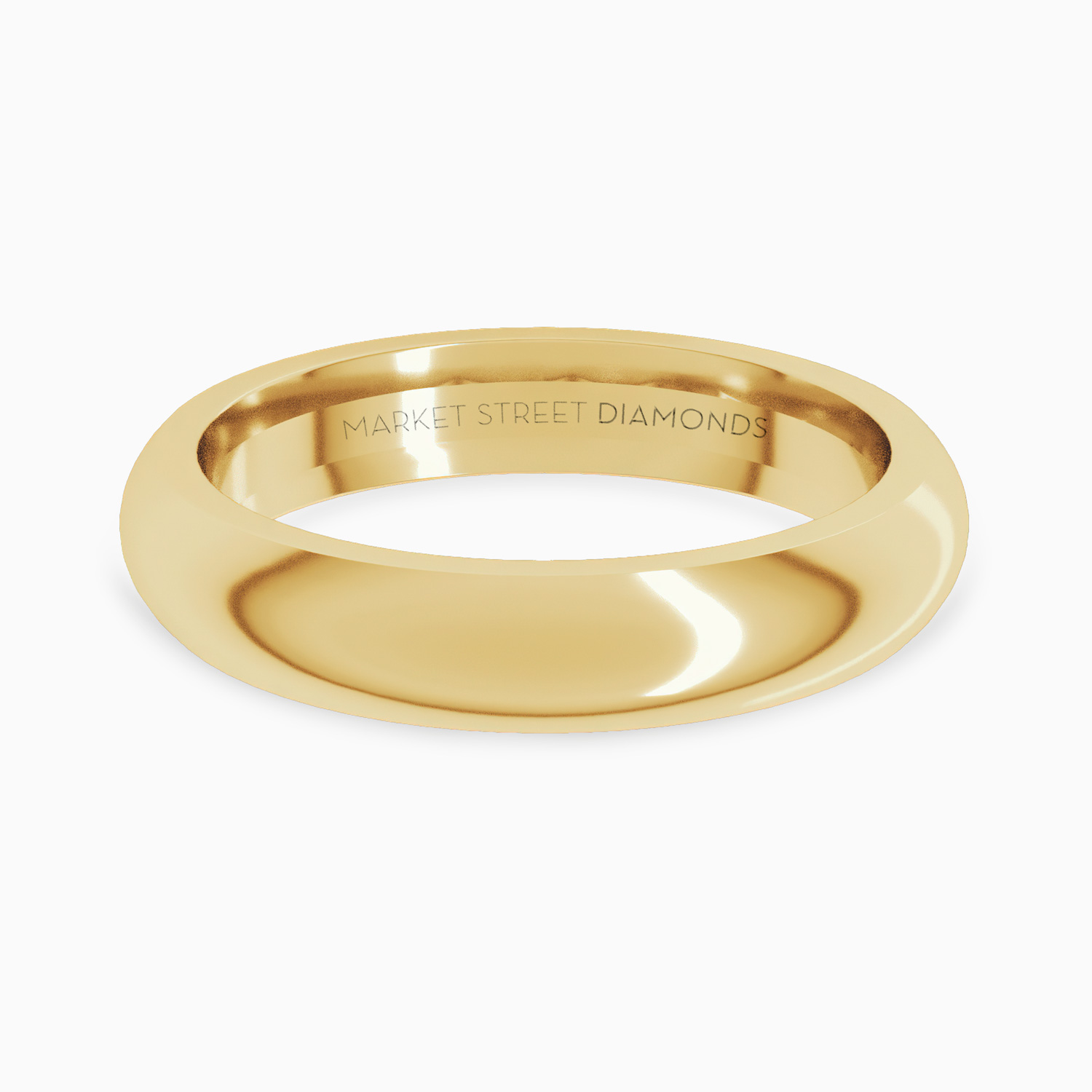 4mm Classic Comfort-Fit Wedding Band, 14k or 18k Gold