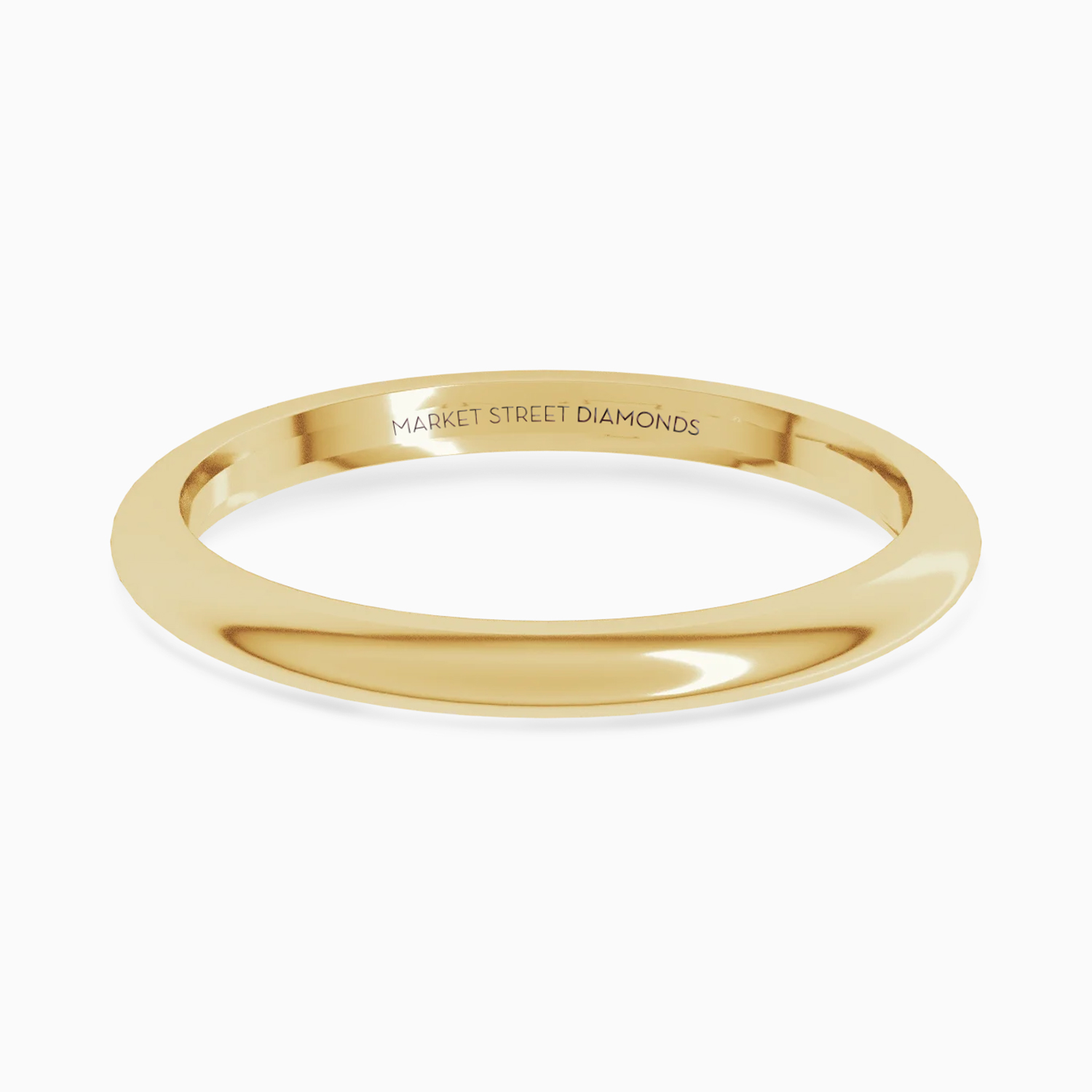 2mm Classic Comfort-Fit Wedding Band, 14k Gold