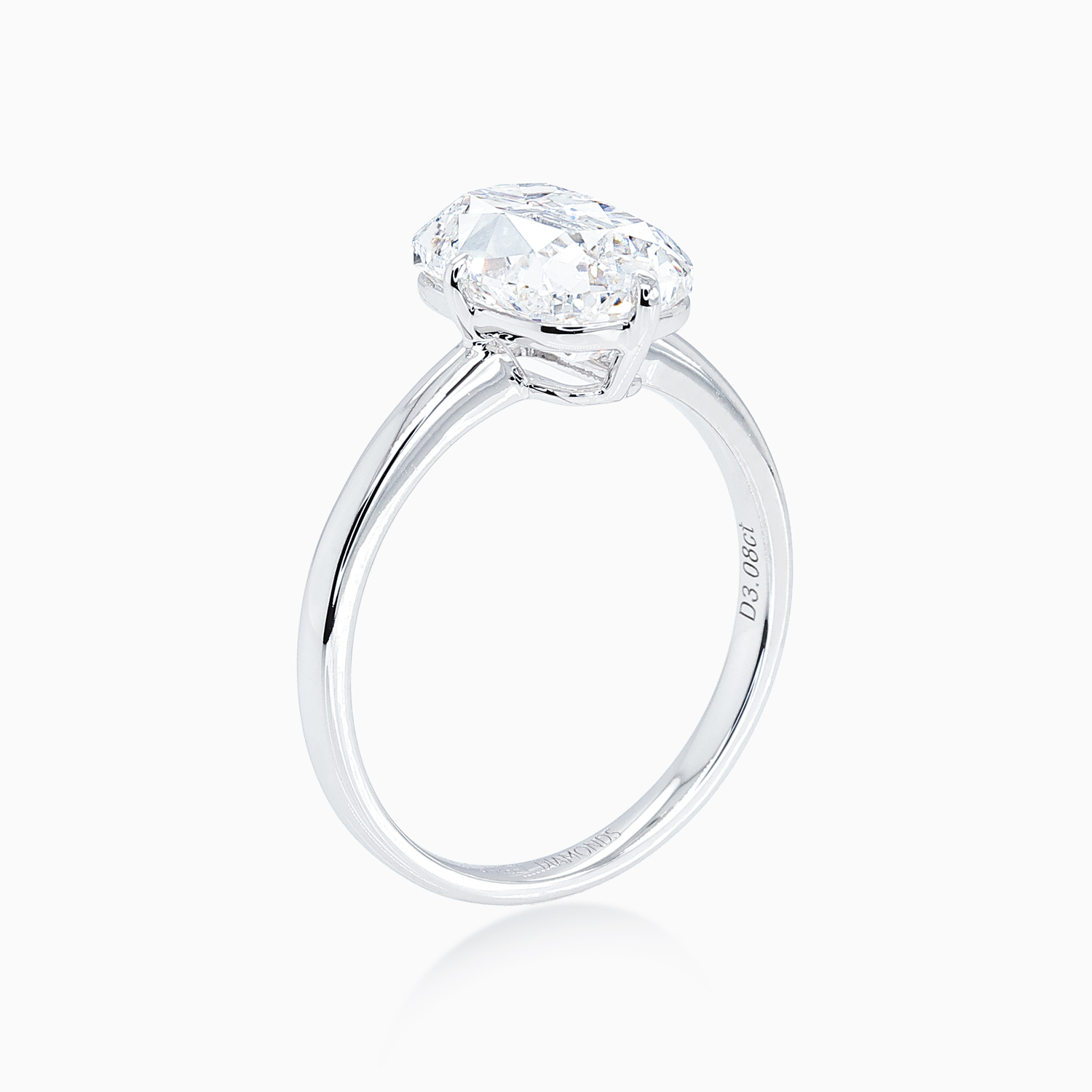 Lab-Grown Vintage Cushion-Cut Diamond Solitaire Engagement Ring