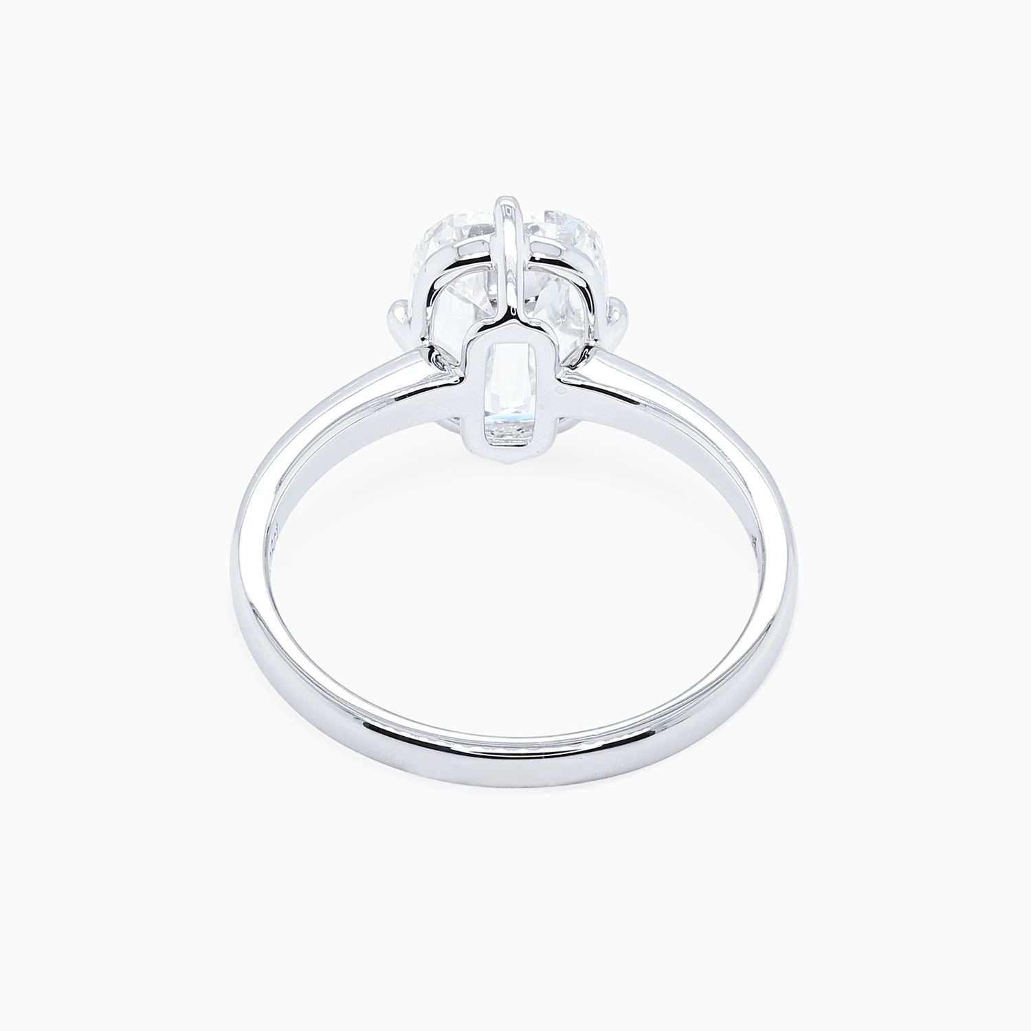 Lab-Grown Vintage Cushion-Cut Diamond Solitaire Engagement Ring