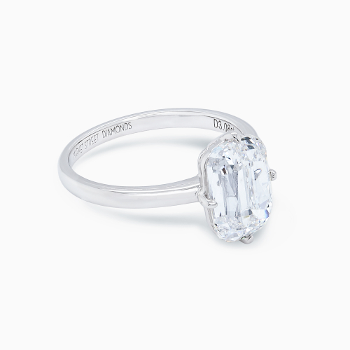 Lab-Grown Vintage Cushion-Cut Diamond Solitaire Engagement Ring