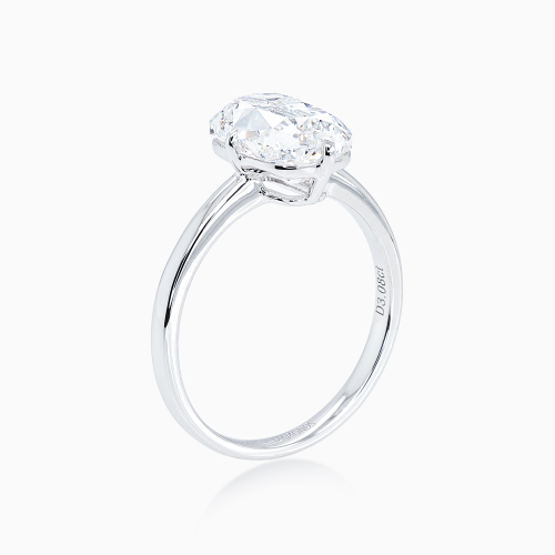 Lab-Grown Vintage Cushion-Cut Diamond Solitaire Engagement Ring