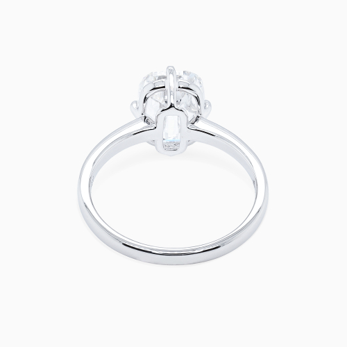 Lab-Grown Vintage Cushion-Cut Diamond Solitaire Engagement Ring