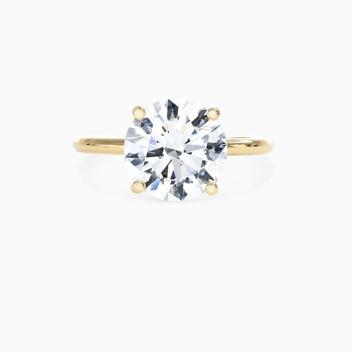 Dino Lonzano Solitaire Engagement Ring, 18k Gold