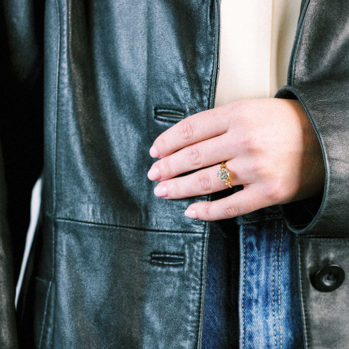 Old European-Cut Lab-Grown Diamond Solitaire Engagement Ring