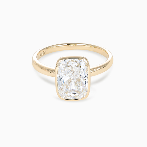3-Carat Lab-Grown Cushion-Cut Diamond Solitaire Engagement Ring