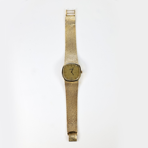 Vintage Omega Wrist Watch 14k Gold