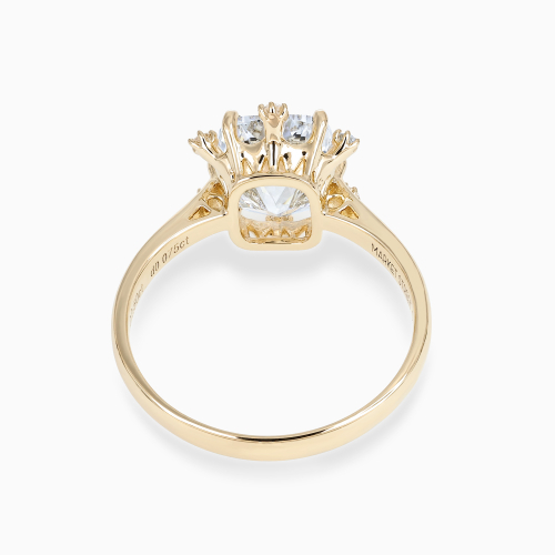 Elongated Cushion-Cut Diamond Constellation Engagement Ring, Lab-Grown