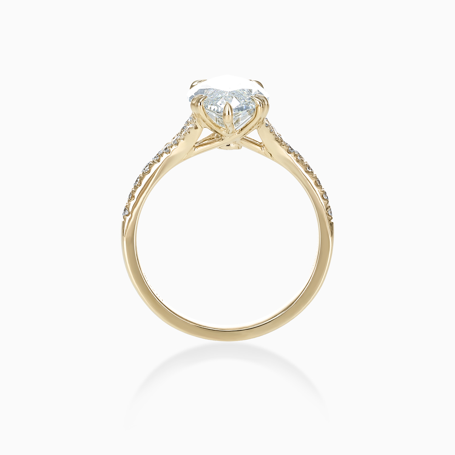 Accented Marquise-Cut Diamond Engagement Ring, Lab-Grown