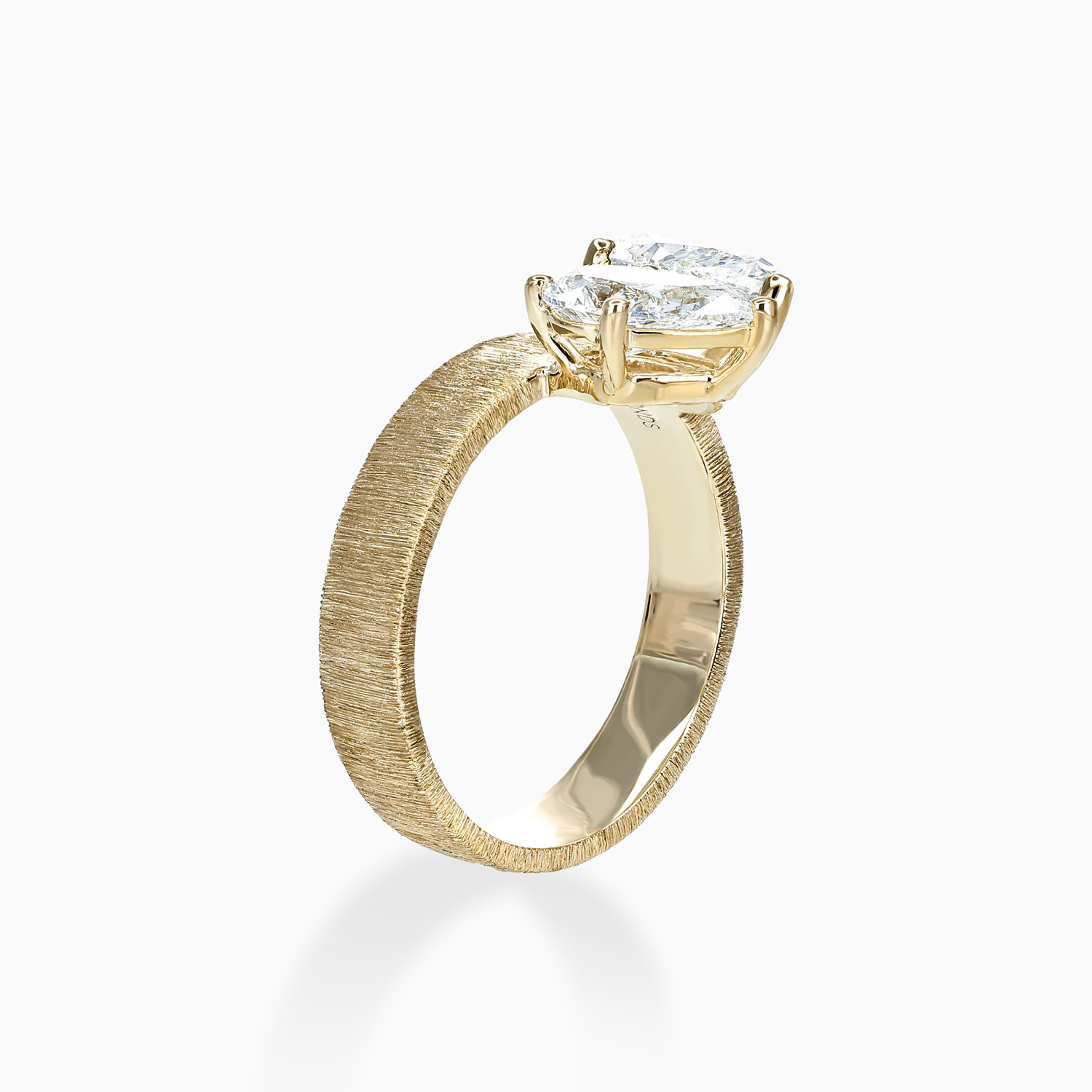 Pear-Shaped Diamond Toi et Moi Engagement Ring, Lab-Grown