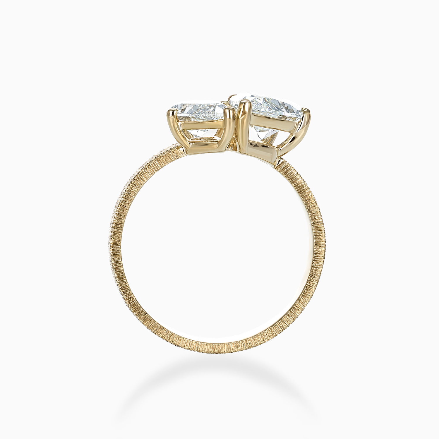 Pear-Shaped Diamond Toi et Moi Engagement Ring, Lab-Grown