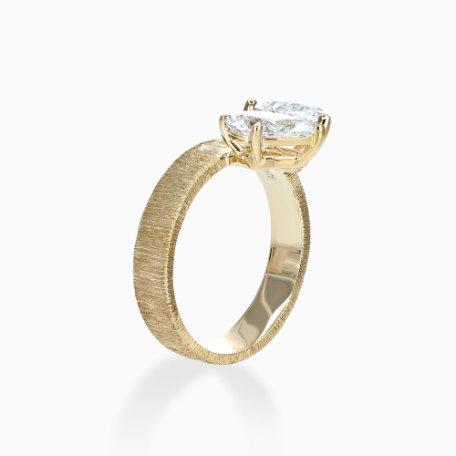 Pear-Shaped Diamond Toi et Moi Engagement Ring, Lab-Grown