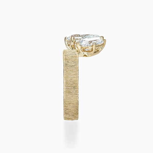 Pear-Shaped Diamond Toi et Moi Engagement Ring, Lab-Grown