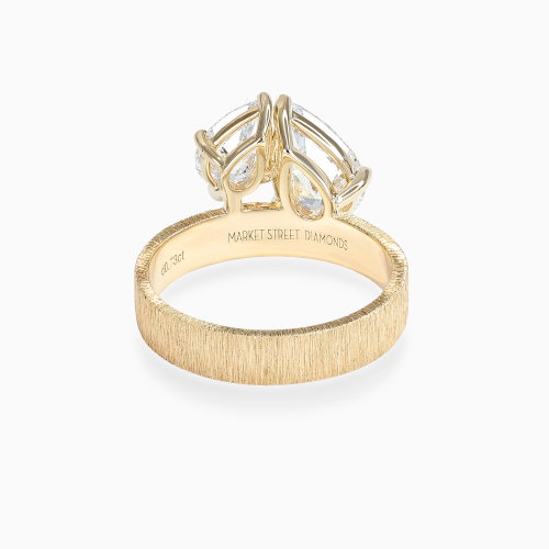 Pear-Shaped Diamond Toi et Moi Engagement Ring, Lab-Grown