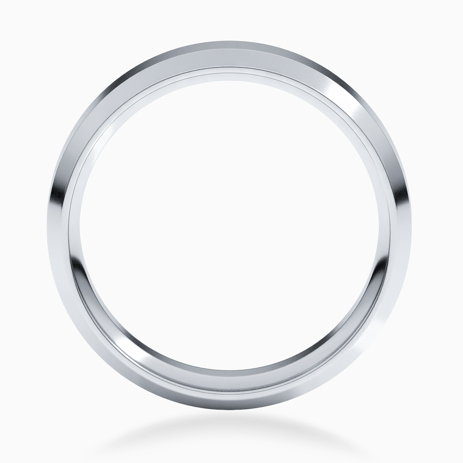 Beveled Edge 6mm Men's Comfort-Fit Wedding Band