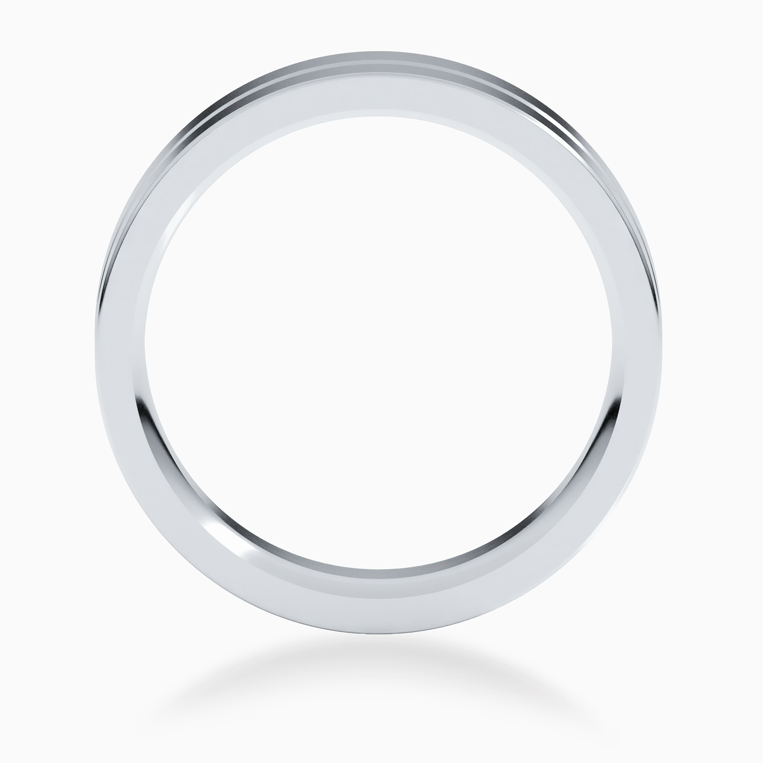 Centered Groove 6mm Men's Comfort-Fit Wedding Band