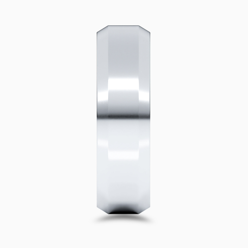 Beveled Edge 6mm Men's Comfort-Fit Wedding Band