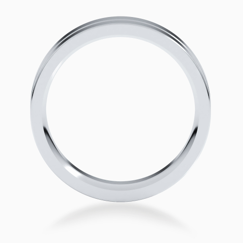 Centered Groove 6mm Men's Comfort-Fit Wedding Band
