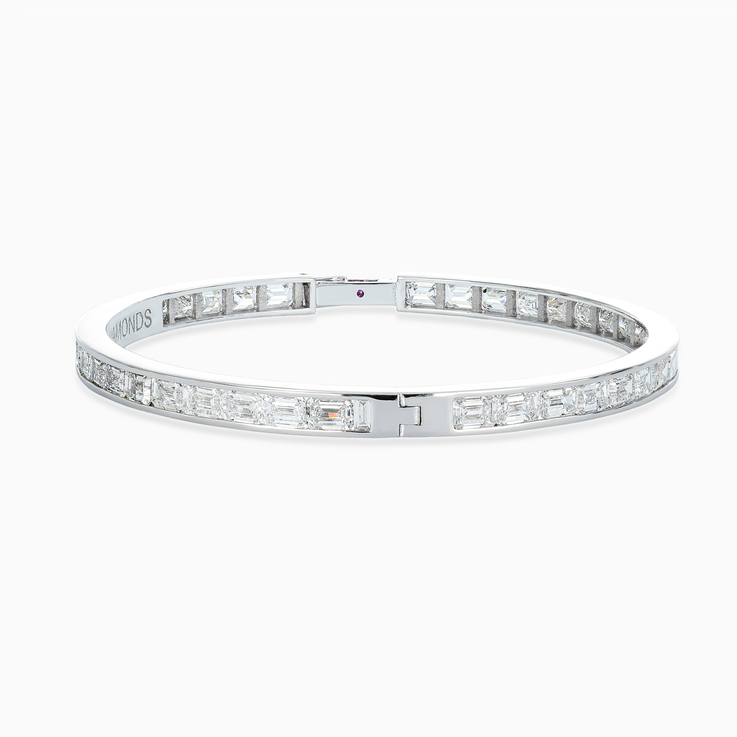 Diamond Friendship Bracelet, Lab-Grown Step-Cut
