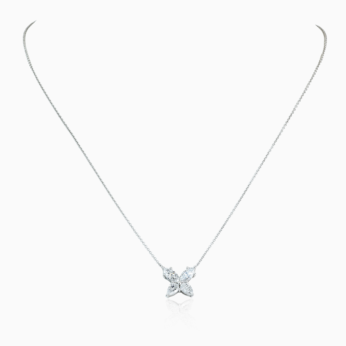 Diamond Butterfly Necklace, Lab-Grown, 14k Gold