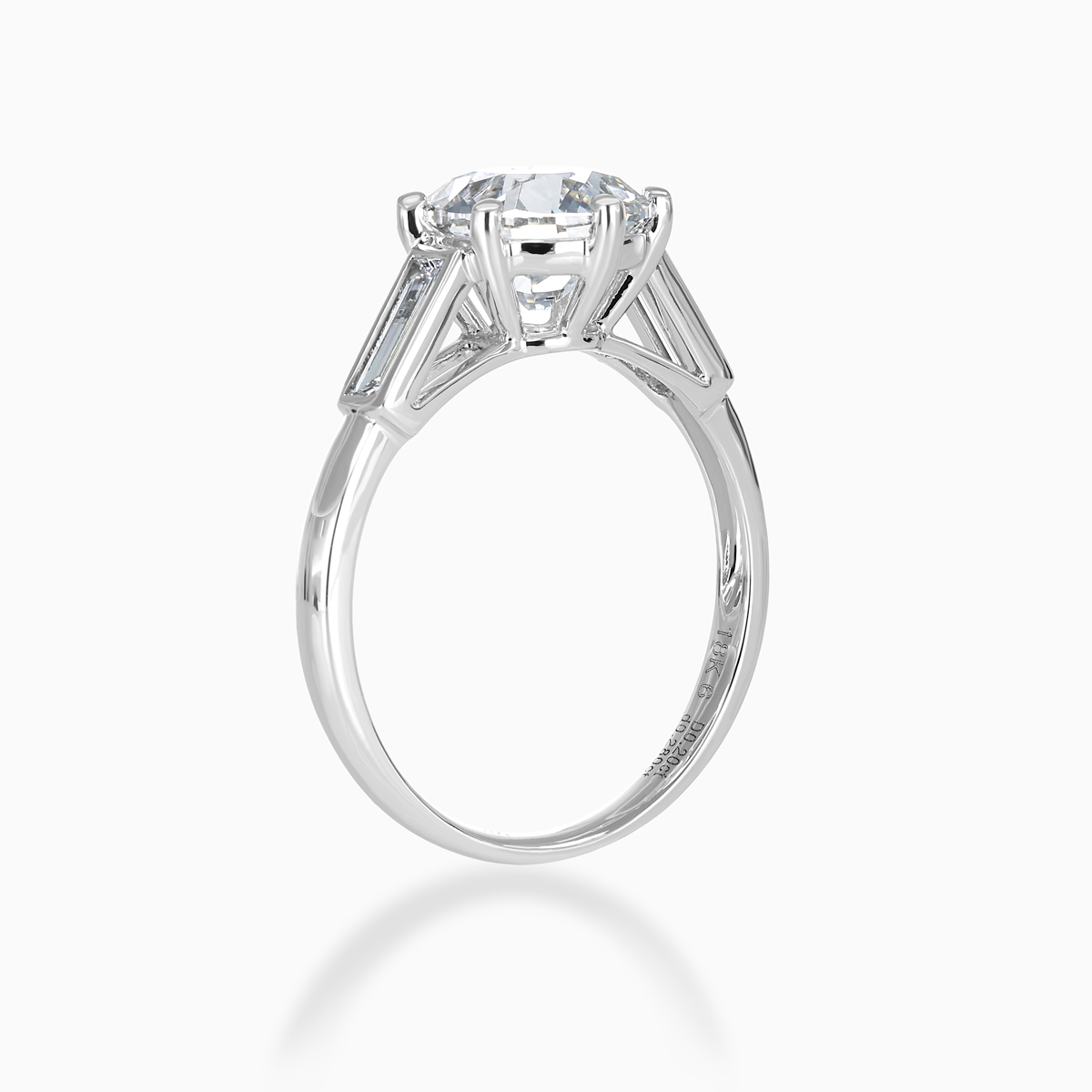 Old European-Cut Diamond Accented Engagement Ring, Lab-Grown