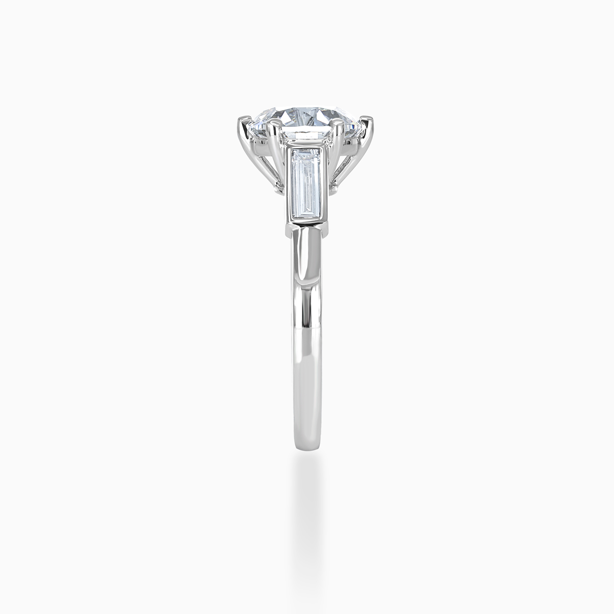 Old European-Cut Diamond Accented Engagement Ring, Lab-Grown