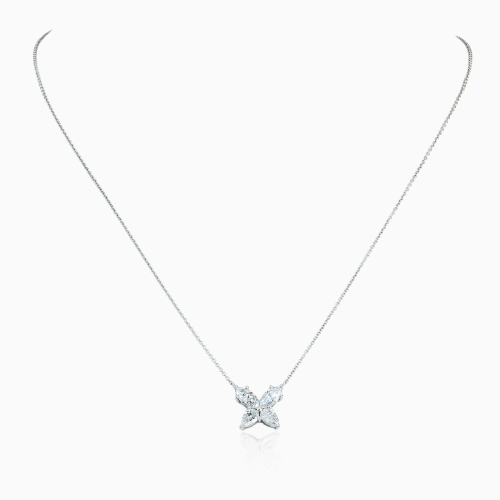 Diamond Butterfly Necklace, Lab-Grown, 14k Gold