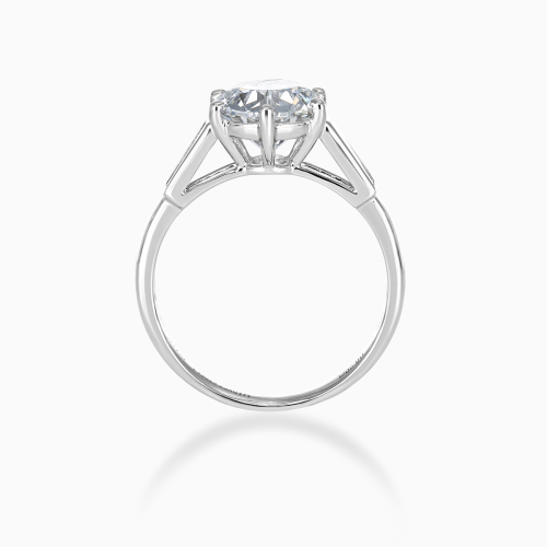 Old European-Cut Diamond Accented Engagement Ring, Lab-Grown