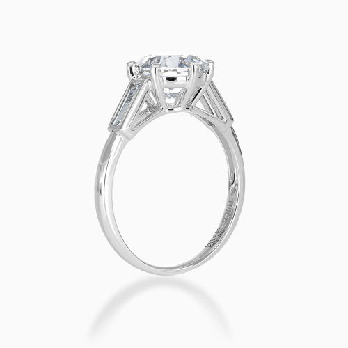 Old European-Cut Diamond Accented Engagement Ring, Lab-Grown