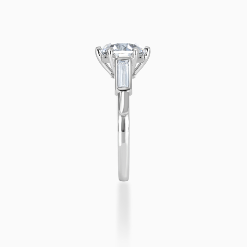 Old European-Cut Diamond Accented Engagement Ring, Lab-Grown