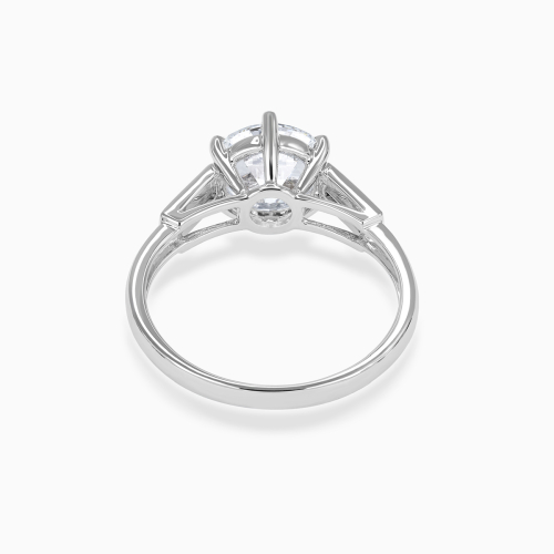 Old European-Cut Diamond Accented Engagement Ring, Lab-Grown