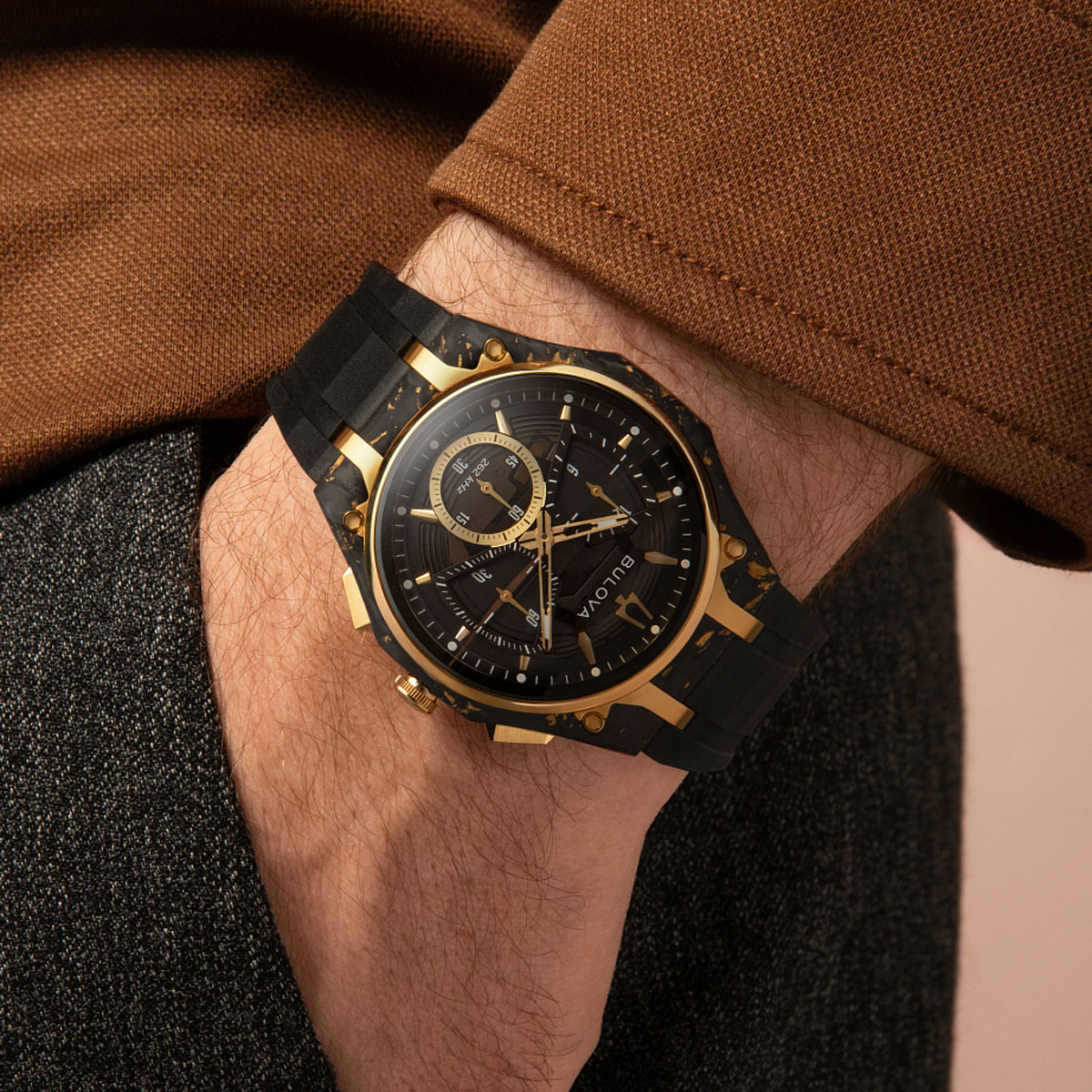 Bulova CURV Forged Carbon Men's Chronograph