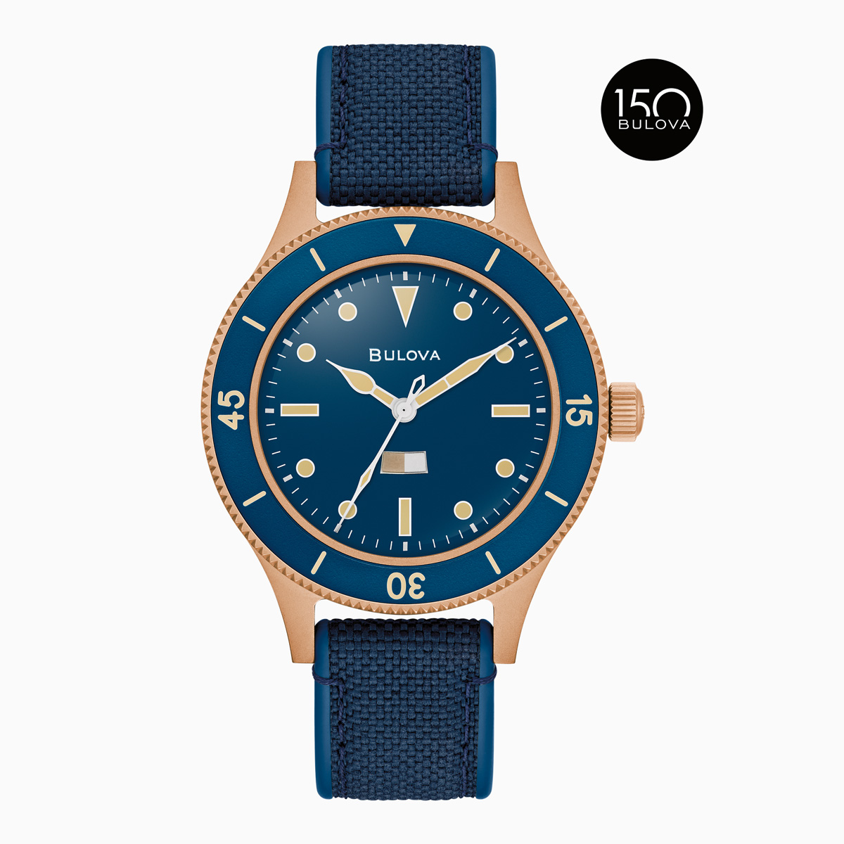 Bulova MIL-SHIPS Bronze Men's Watch 