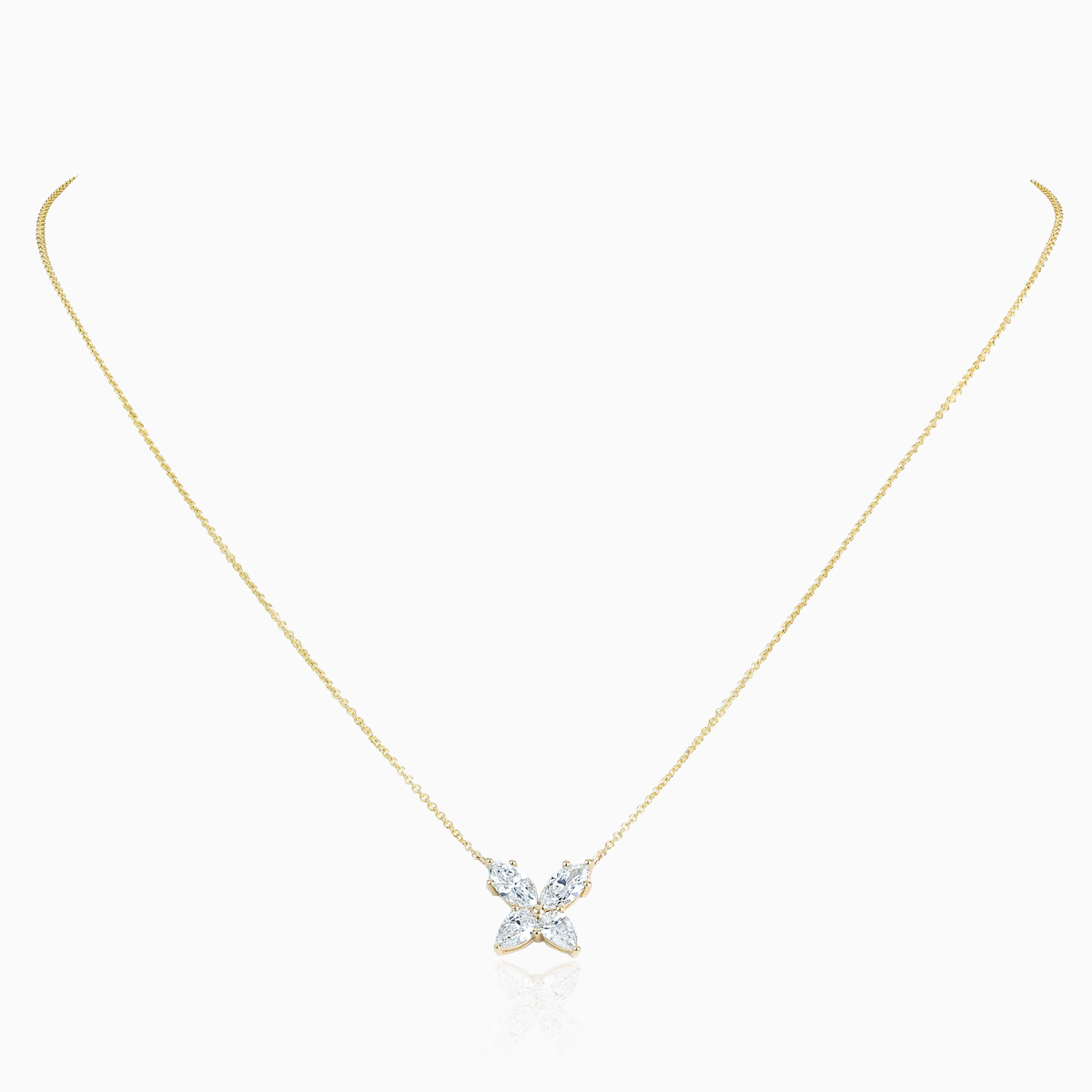 Diamond Butterfly Necklace, Lab-Grown, 14k Gold